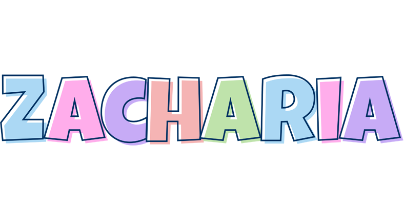 Zacharia pastel logo