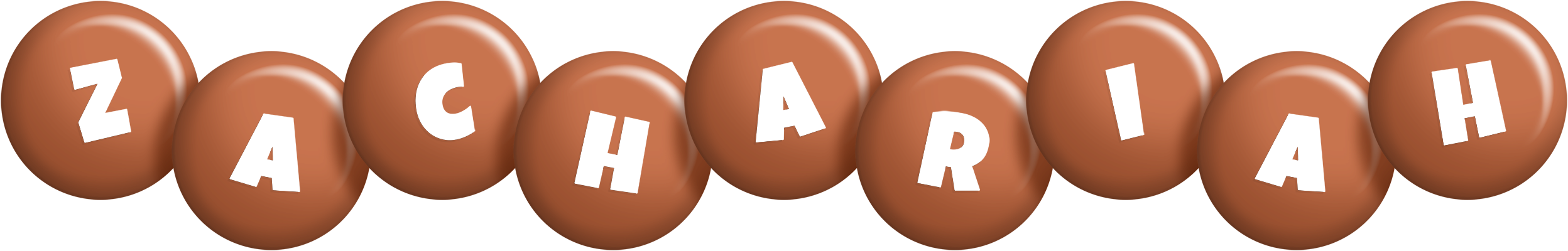 Zachariah candy-brown logo