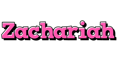 Zachariah girlish logo