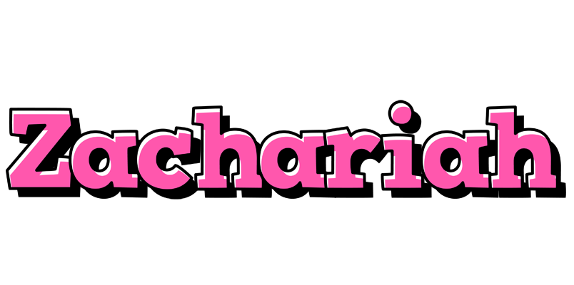Zachariah girlish logo