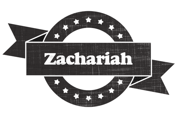 Zachariah grunge logo