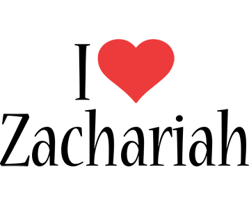 Zachariah i-love logo
