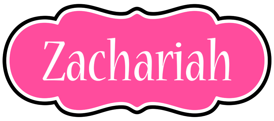 Zachariah invitation logo
