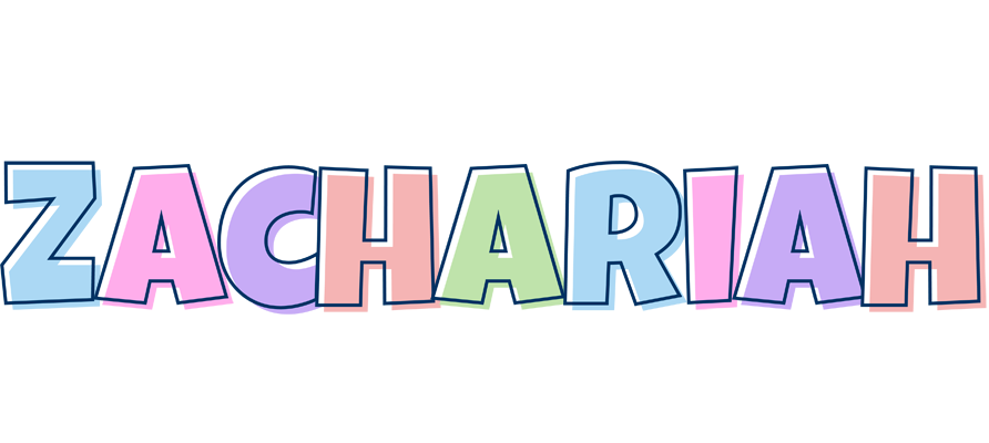 Zachariah pastel logo