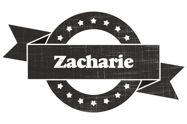 Zacharie grunge logo