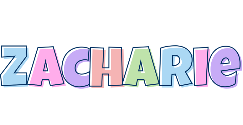 Zacharie pastel logo