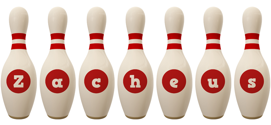 Zacheus bowling-pin logo