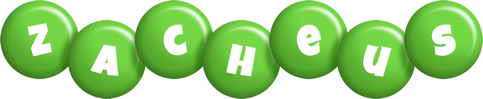Zacheus candy-green logo
