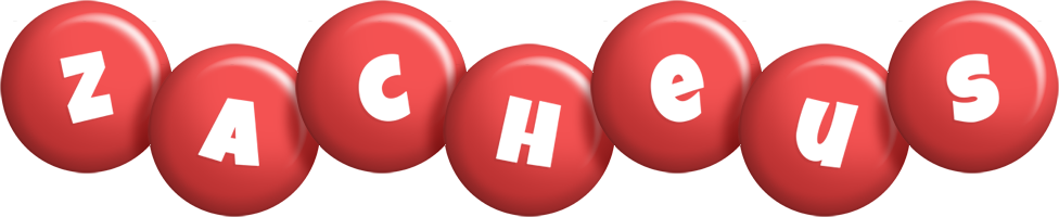 Zacheus candy-red logo