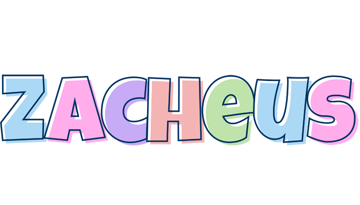 Zacheus pastel logo