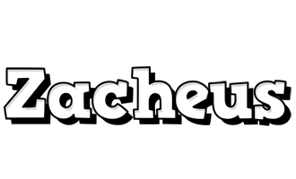 Zacheus snowing logo