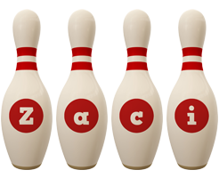 Zaci bowling-pin logo