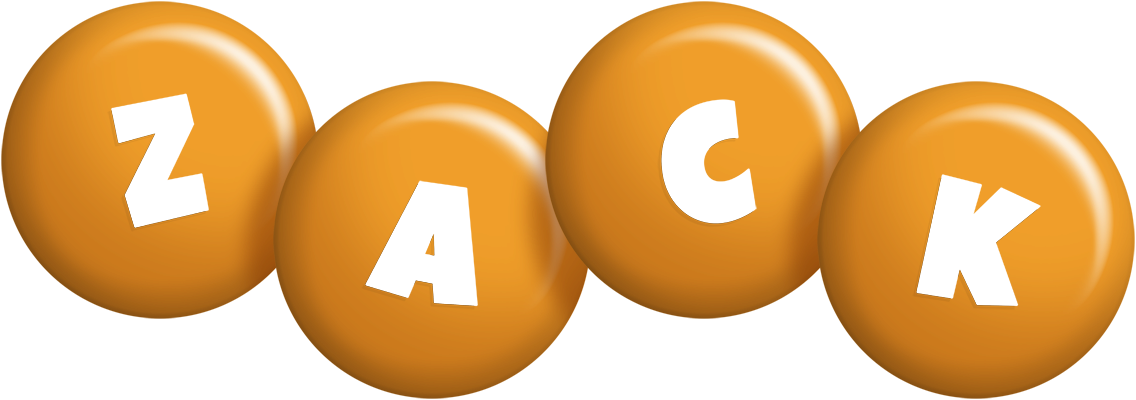 Zack candy-orange logo