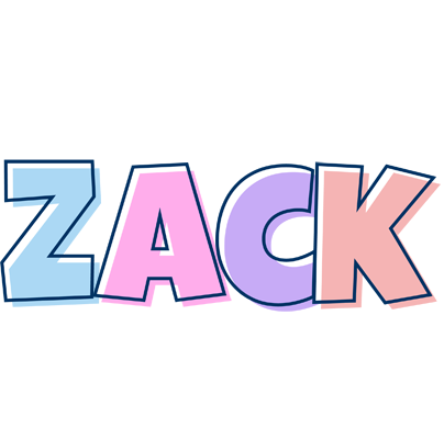 Zack pastel logo