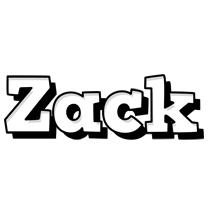 Zack snowing logo