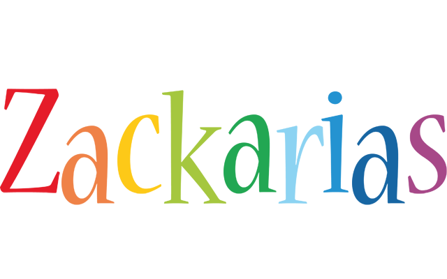 Zackarias birthday logo