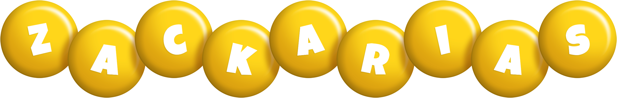 Zackarias candy-yellow logo