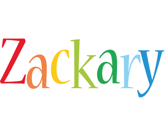 Zackary birthday logo