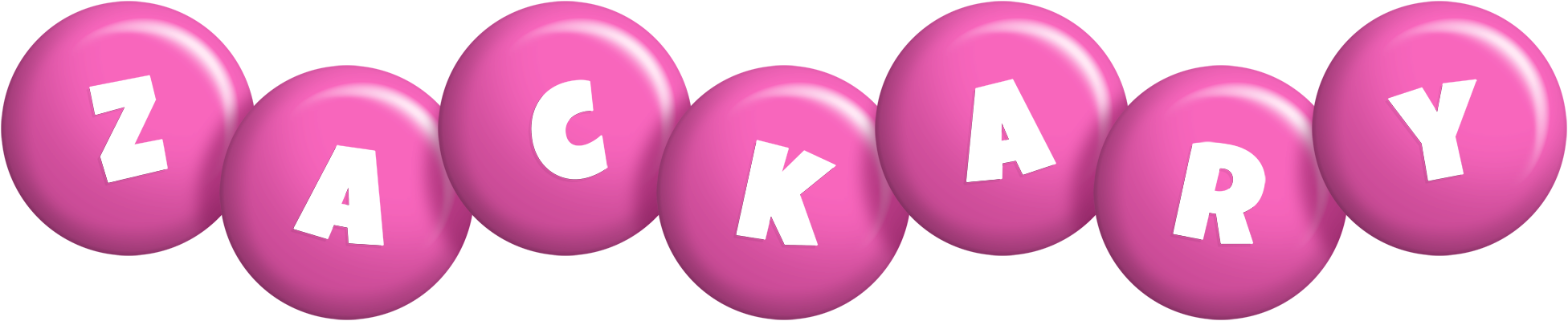 Zackary candy-pink logo