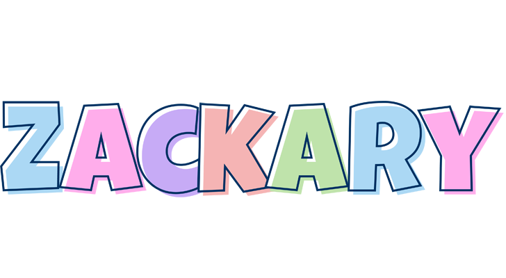 Zackary pastel logo