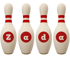 Zada bowling-pin logo