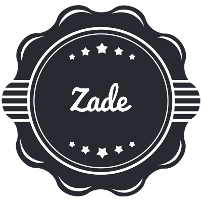 Zade badge logo