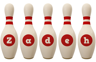 Zadeh bowling-pin logo