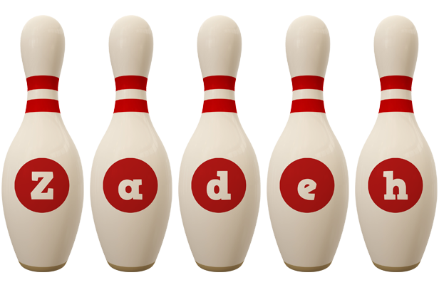 Zadeh bowling-pin logo