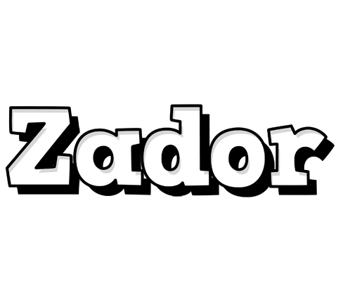 Zador snowing logo