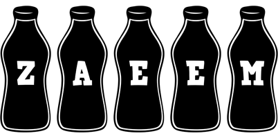 Zaeem bottle logo