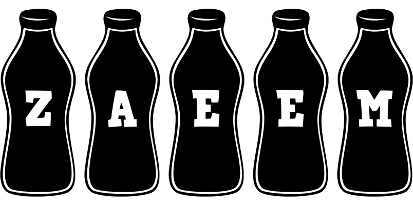 Zaeem bottle logo