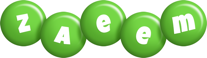 Zaeem candy-green logo