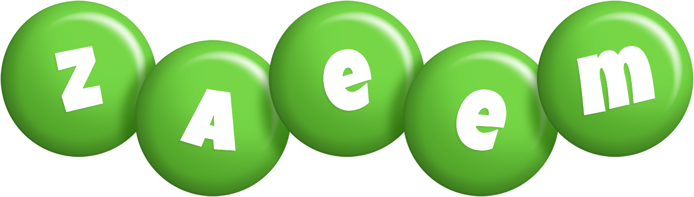 Zaeem candy-green logo