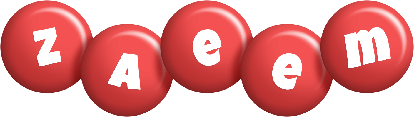 Zaeem candy-red logo