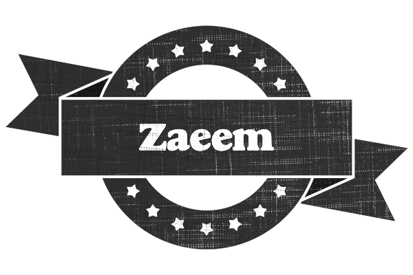Zaeem grunge logo