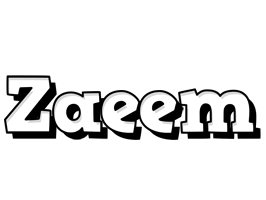 Zaeem snowing logo