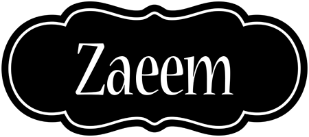 Zaeem welcome logo