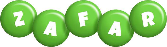 Zafar candy-green logo