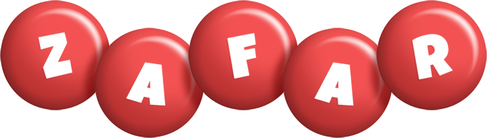 Zafar candy-red logo