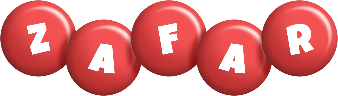 Zafar candy-red logo