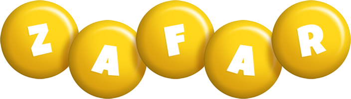 Zafar candy-yellow logo