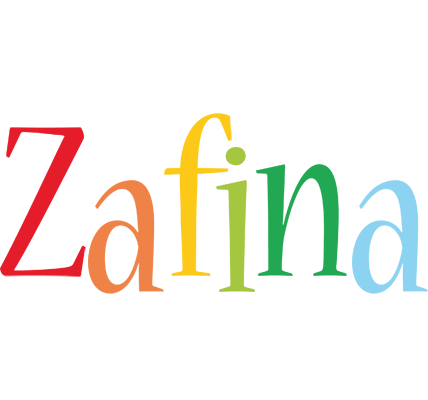 Zafina birthday logo