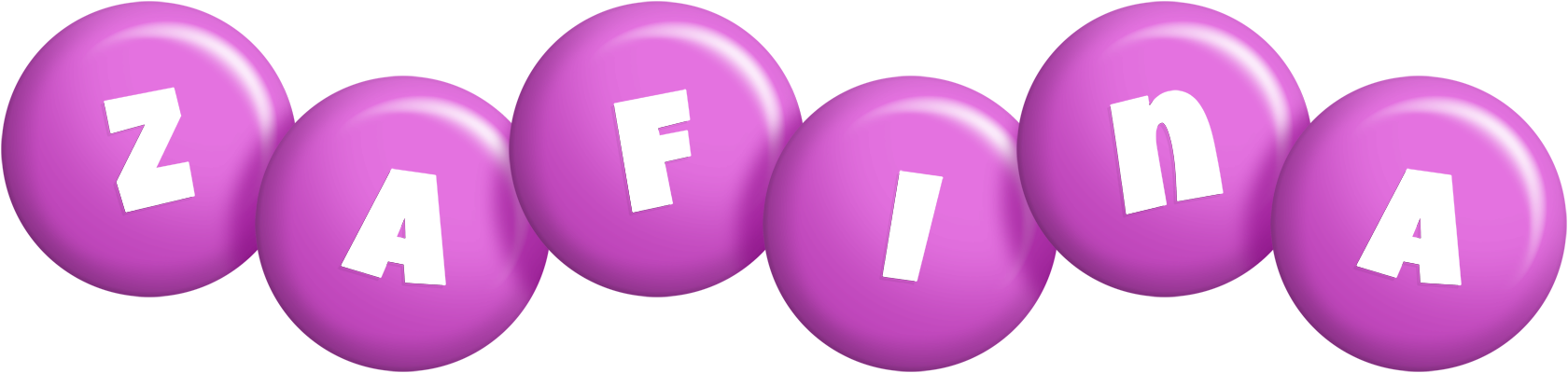 Zafina candy-purple logo