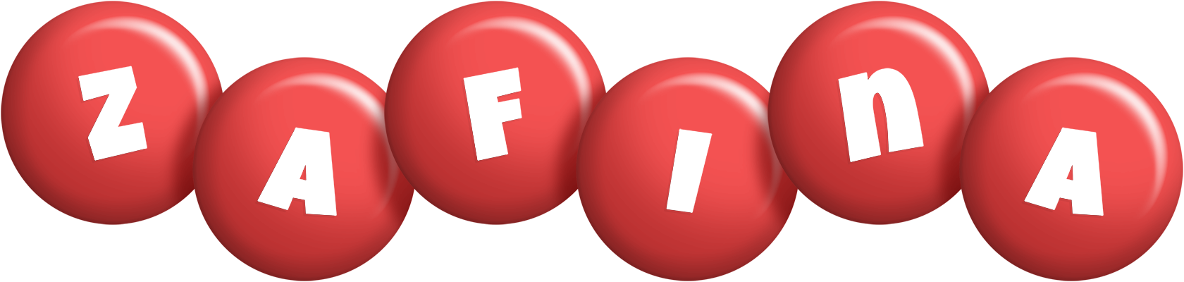Zafina candy-red logo