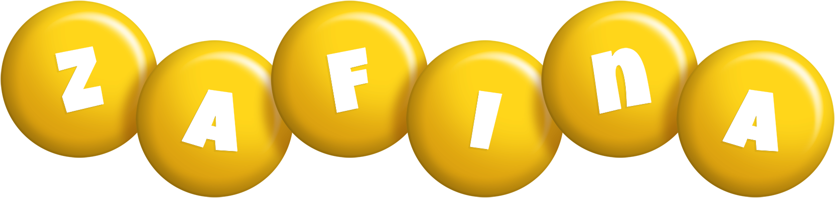 Zafina candy-yellow logo