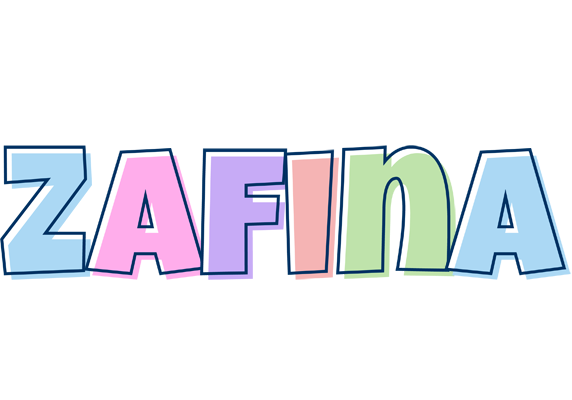 Zafina pastel logo