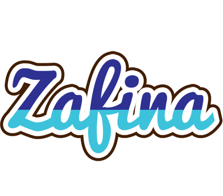 Zafina raining logo