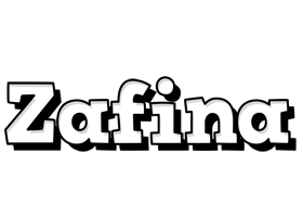 Zafina snowing logo