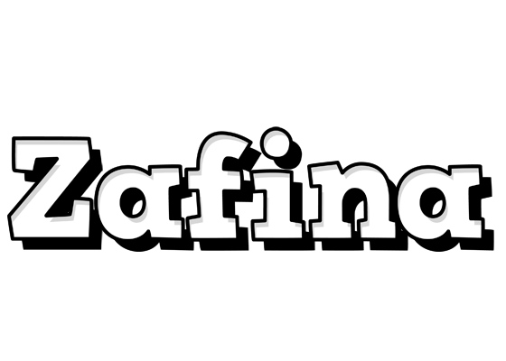 Zafina snowing logo