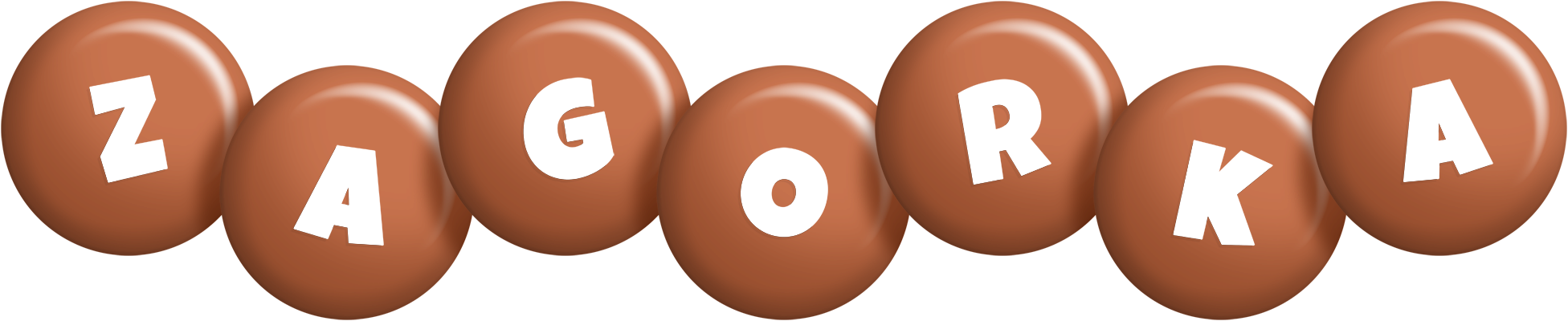 Zagorka candy-brown logo